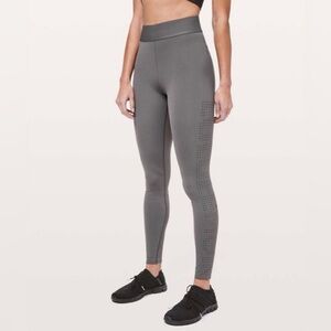 Lululemon Ride & Reflect Tight 28” lululemon x SoulCycle Gray Leggings – Size 4